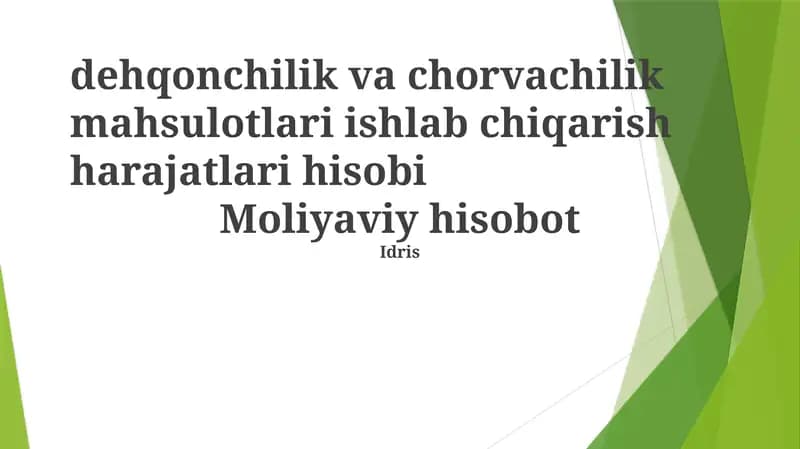 Moliyaviy hisobot