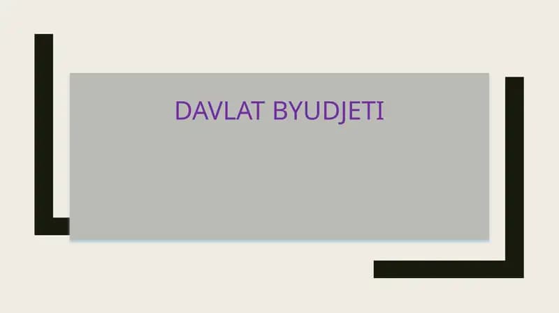 Davlat Byudjeti