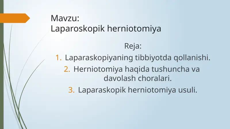 Laparoskopik herniotomiya