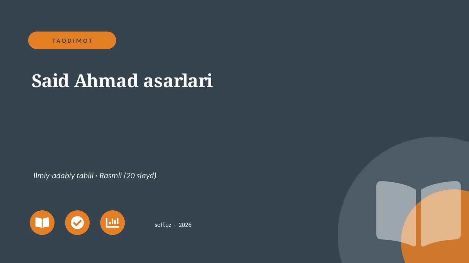Said Ahmad asarlari