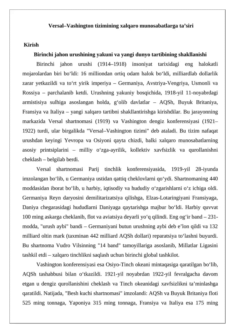 Versal–Vashington tizimi