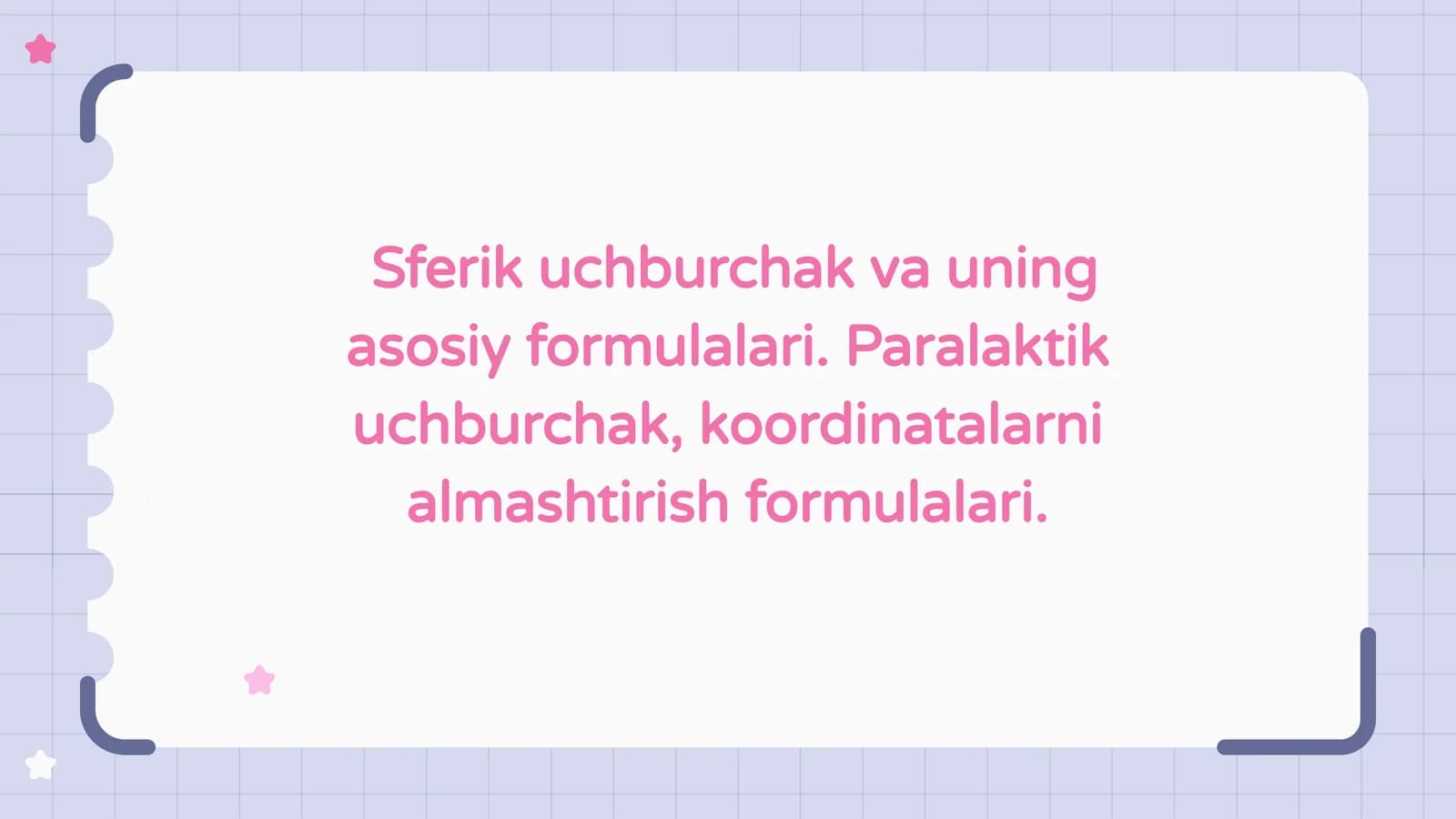 Sferik uchburchak va uning xususiyatlari