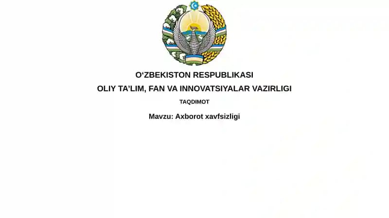 Axborotxavfsizligi