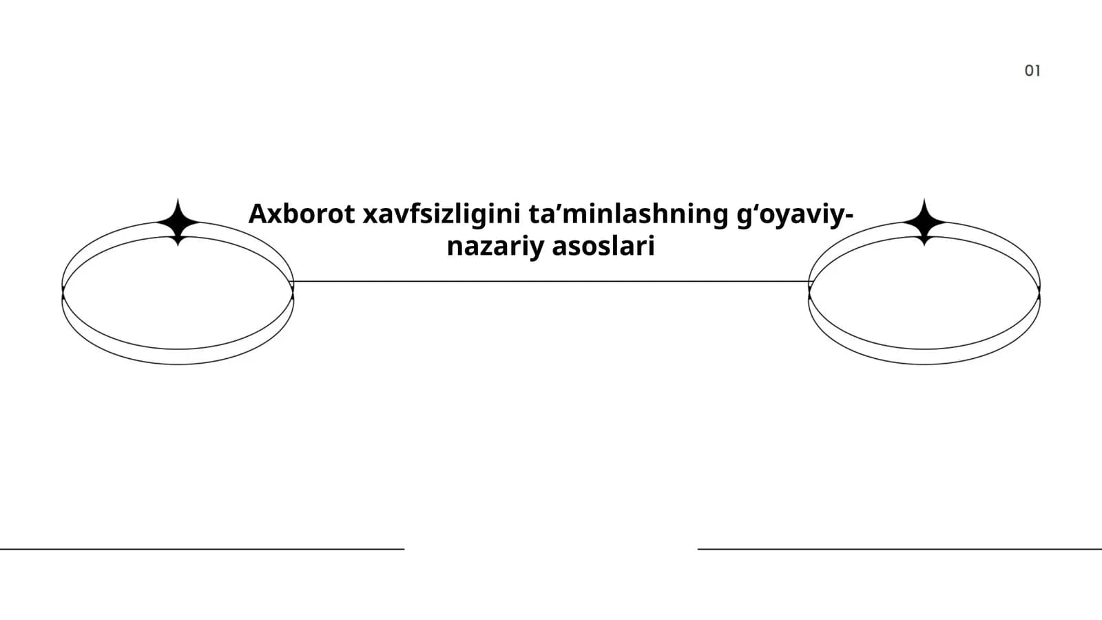 Axborot xavfsizligini taʼminlashning gʻoyaviy-nazariy asoslari