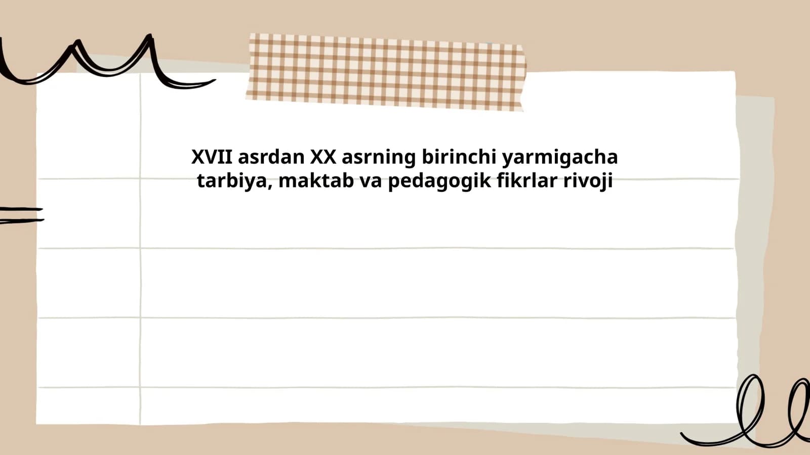 XVII asrda Sharq madaniyati va ta'lim tizimi