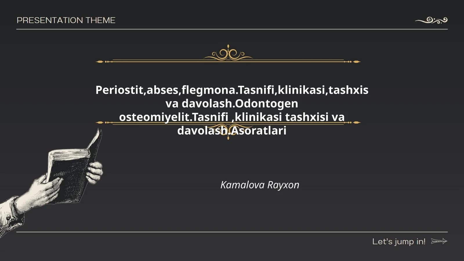 Periostit, abses, flegmona