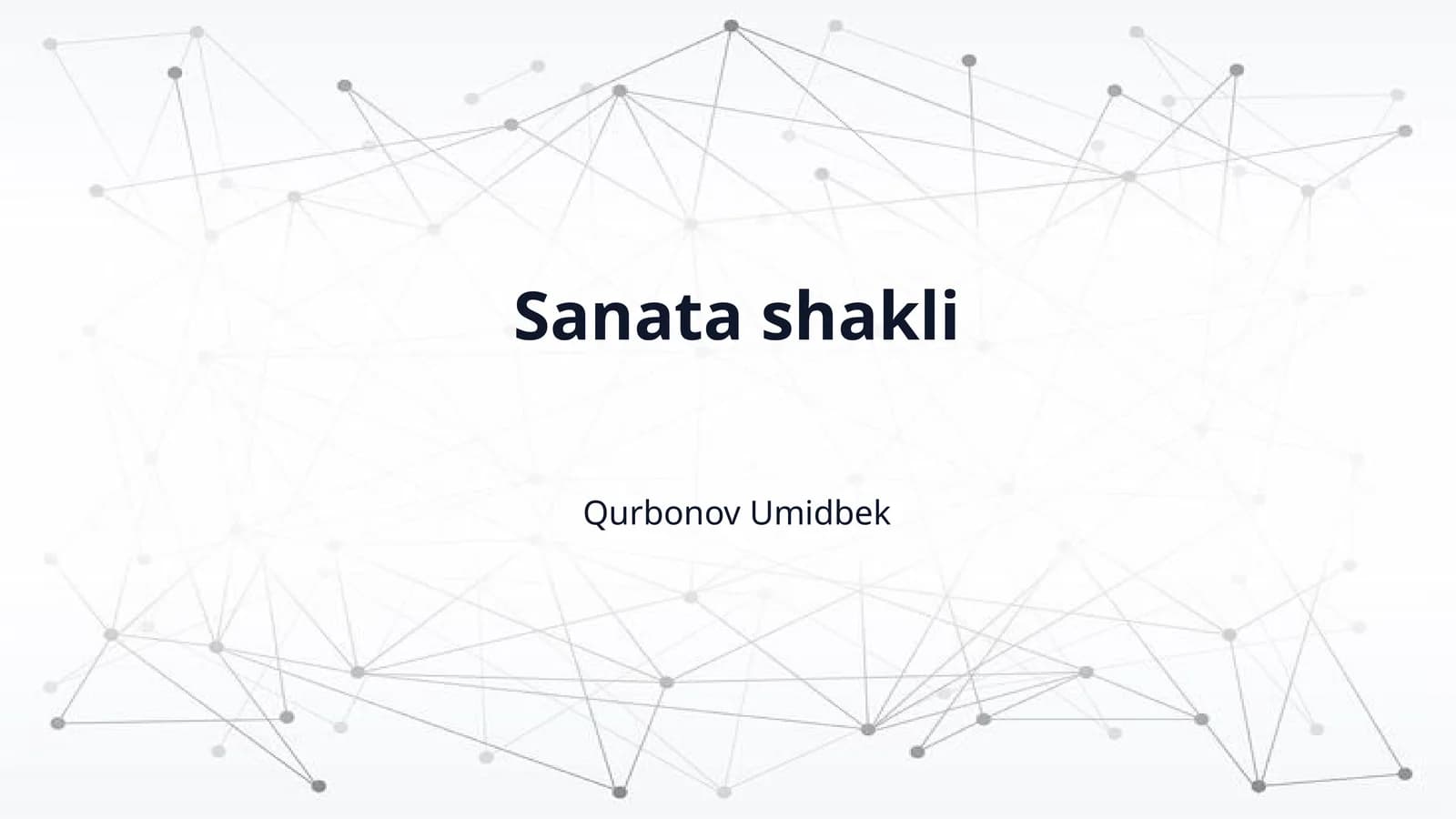 Sanata shakli