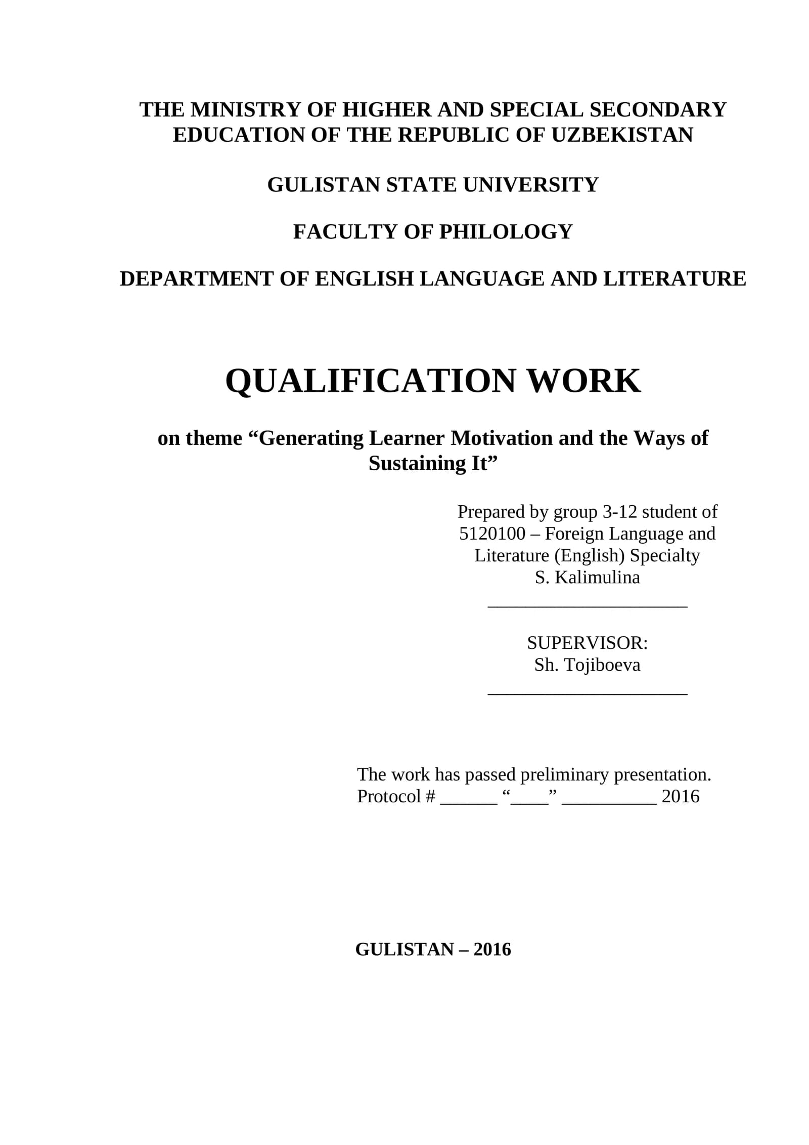 Generating Learner Motivation and the Ways of Sustaining It
