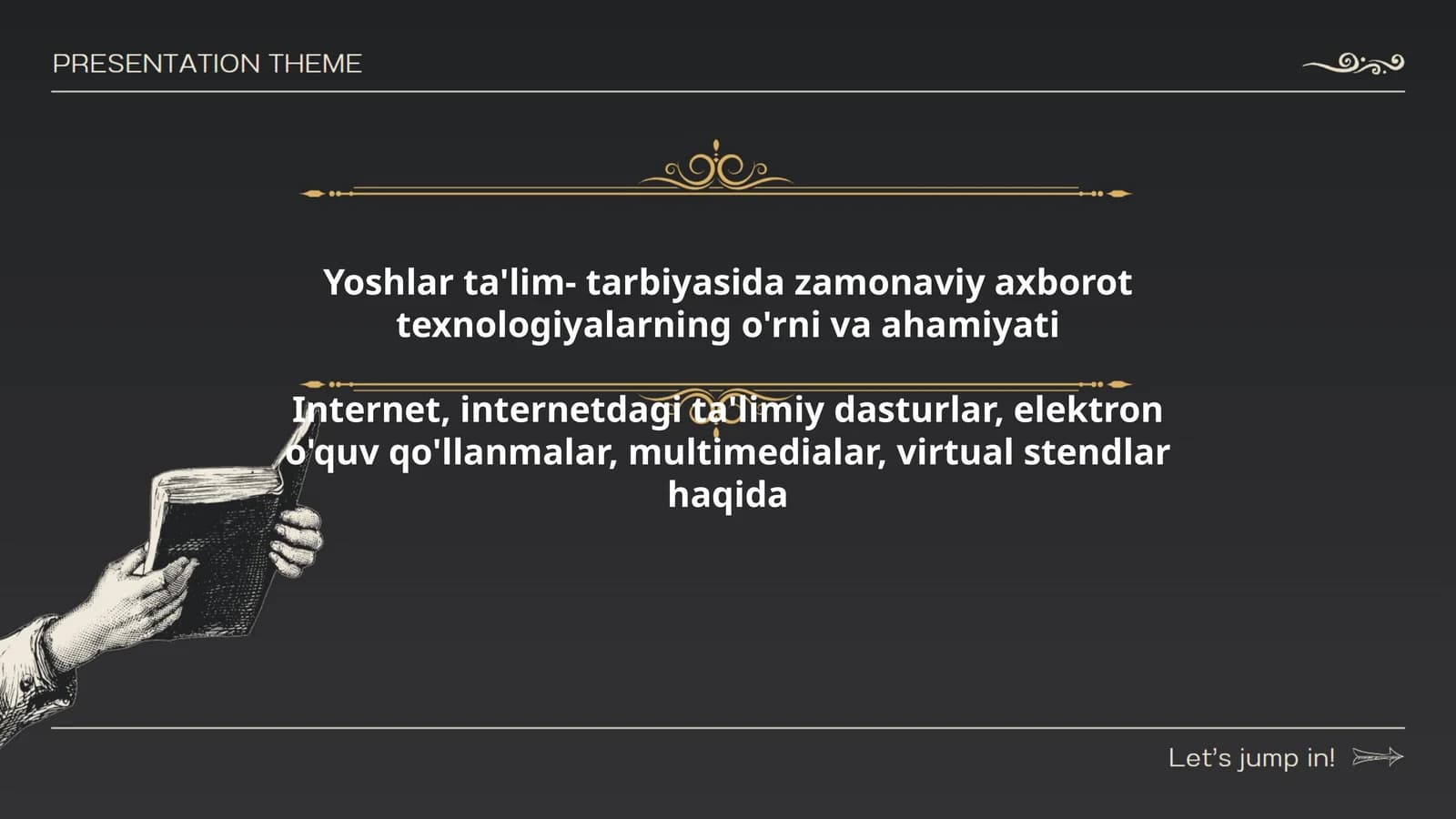 Yoshlar ta'lim- tarbiyasida zamonaviy axborot texnologiyalarning o'rni va ahamiyati