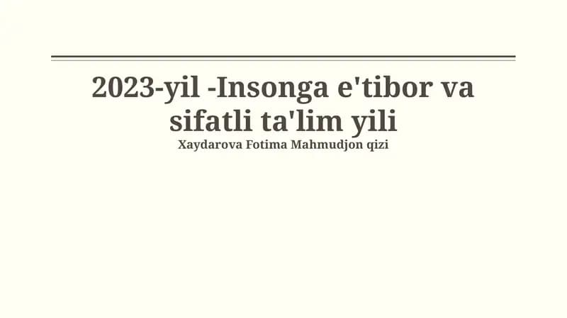Diqqat Markazida Inson