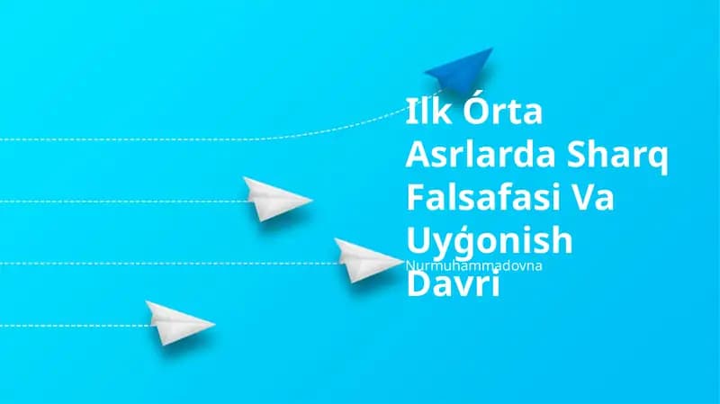 Ilk o'rta asrlarda Sharq falsafasi va Uyģonish davri