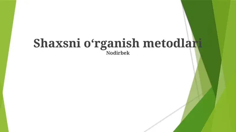 Proyektiv testlar: Rorshax siyoh dog'lari testi va Tematik Apersepsiya Testi
