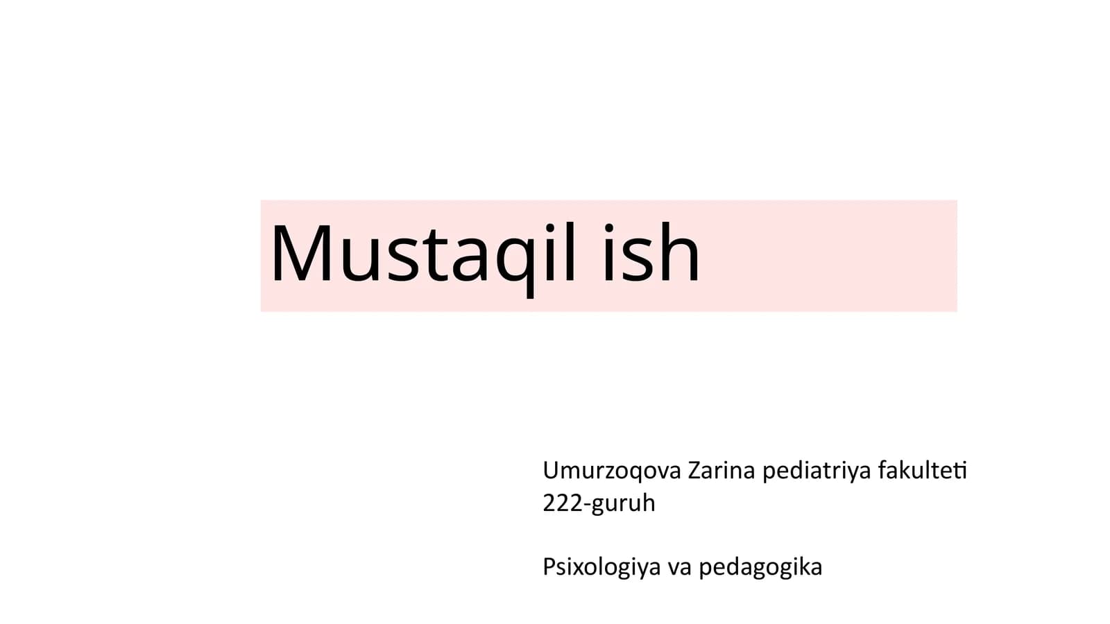 Shaxsning Psixik Bilish Jarayonlari: Tafakkur, Nutq va Hayol