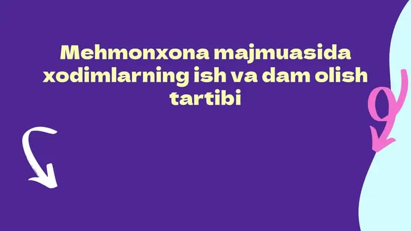 Ish va dam olish tartibi