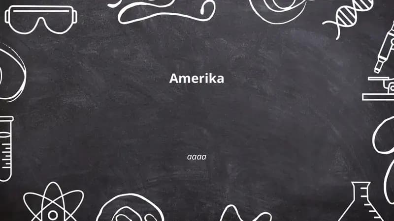 Amerika geografiyasi va tarixi