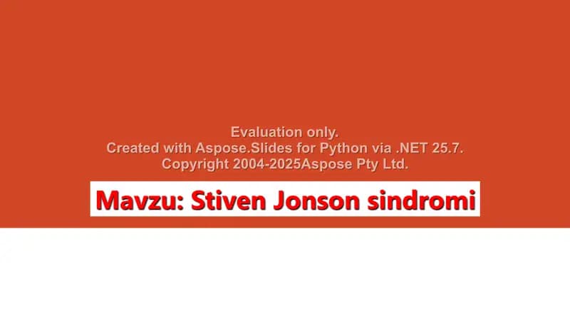 Stiven Jonson sindromi