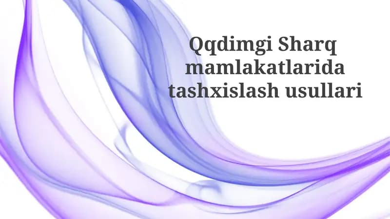Sharq diagnostikasi