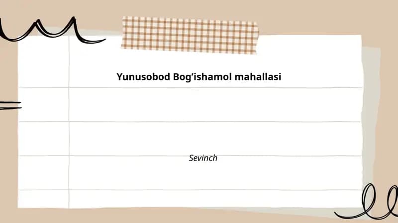 Yunusobod Bog’ishamol mahallasi