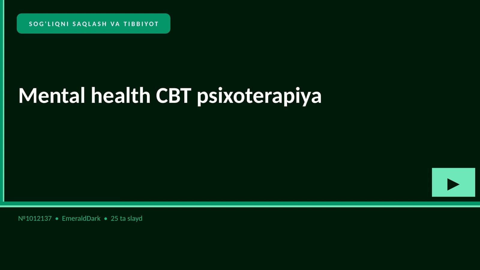 Mental health CBT psixoterapiya