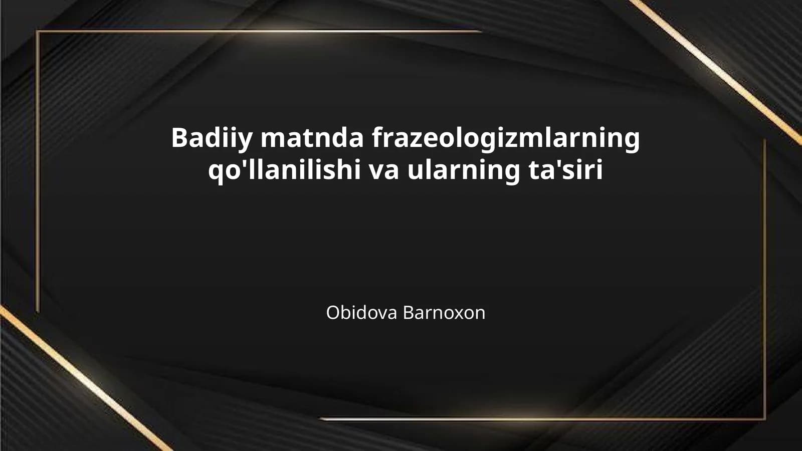 Badiiy matnda frazeologizmlarning qo'llanilishi va ularning ta'siri