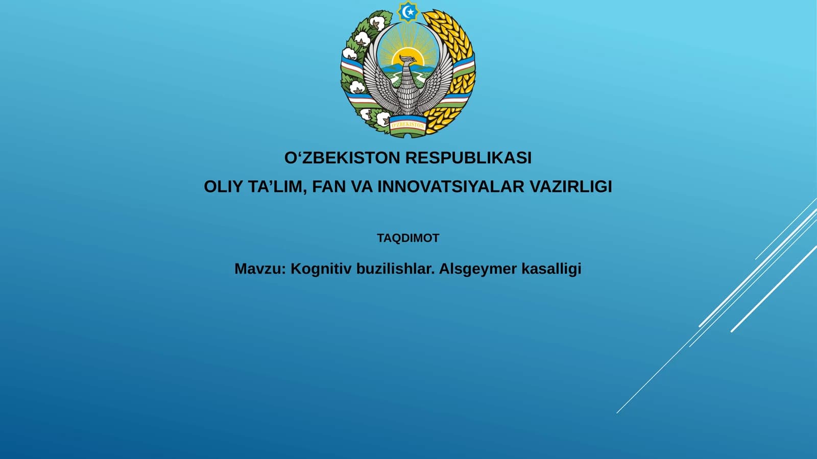 Kognitiv buzilishlar va Alzheimer kasalligi: Ta'rif, patofiziologiya va etiologiya