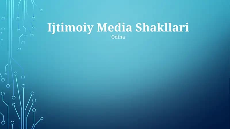 Ijtimoiy Media Shakllari