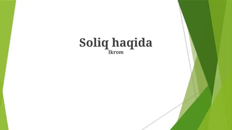 Jismoniy shaxslar daromad solig'i (JShDS)