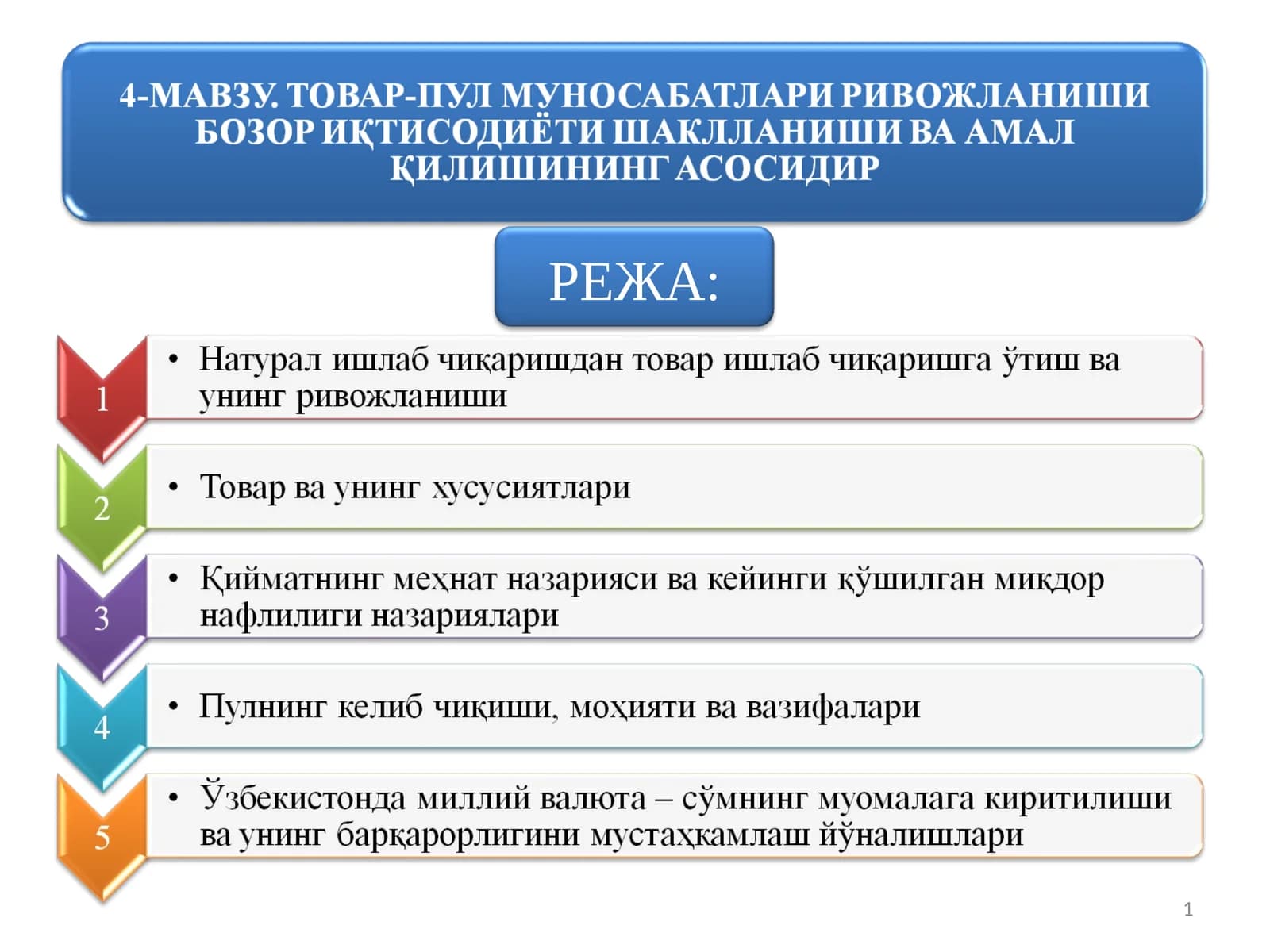 ТОВАР ИШЛАБ ЧИҚАРИШ