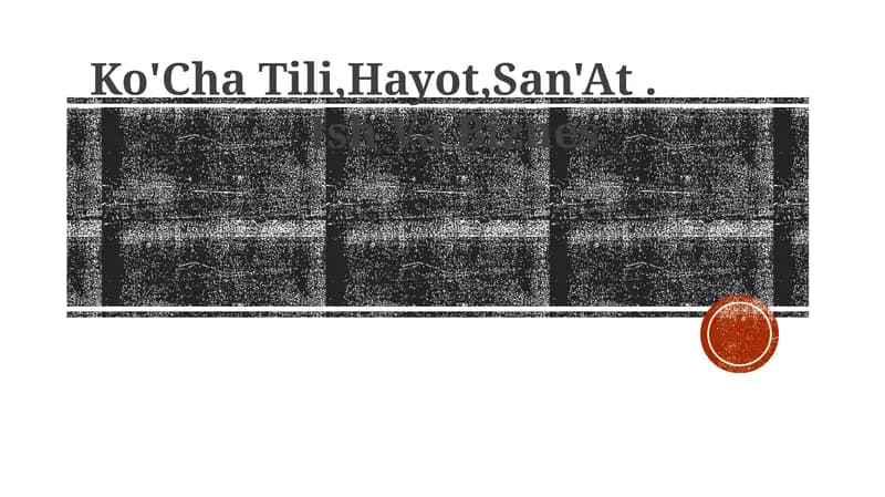 Ko'Cha Tili