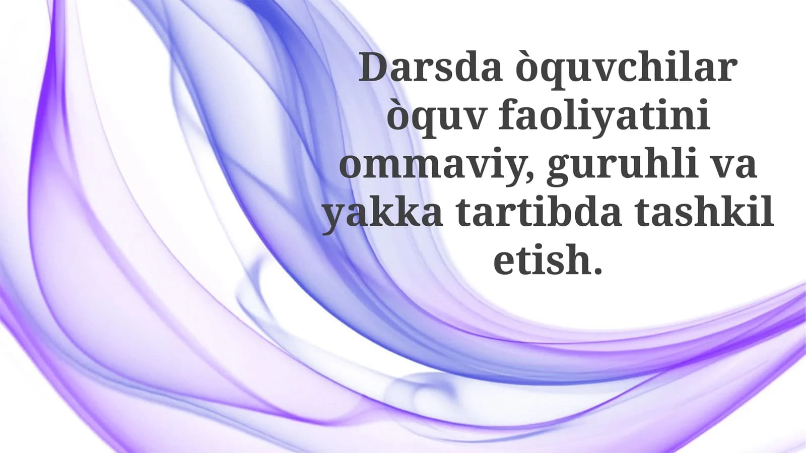 Samarali Sinf Xonalari Mashg'ulotlarini Rejalashtirish