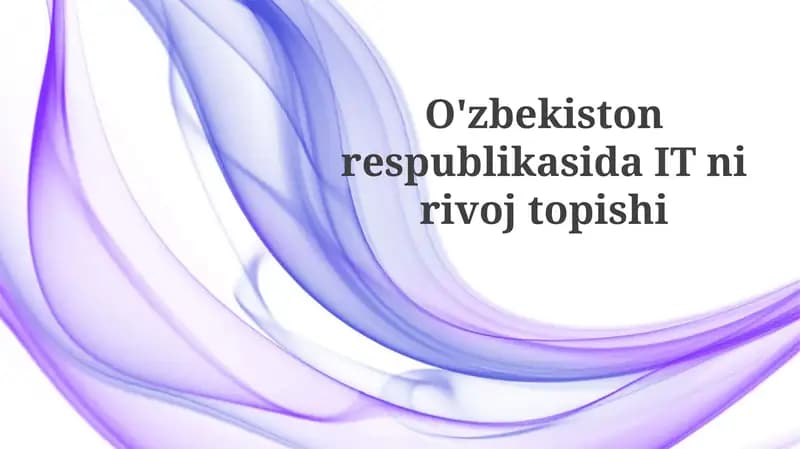 Kelajakdagi tendentsiyalar va bashoratlar