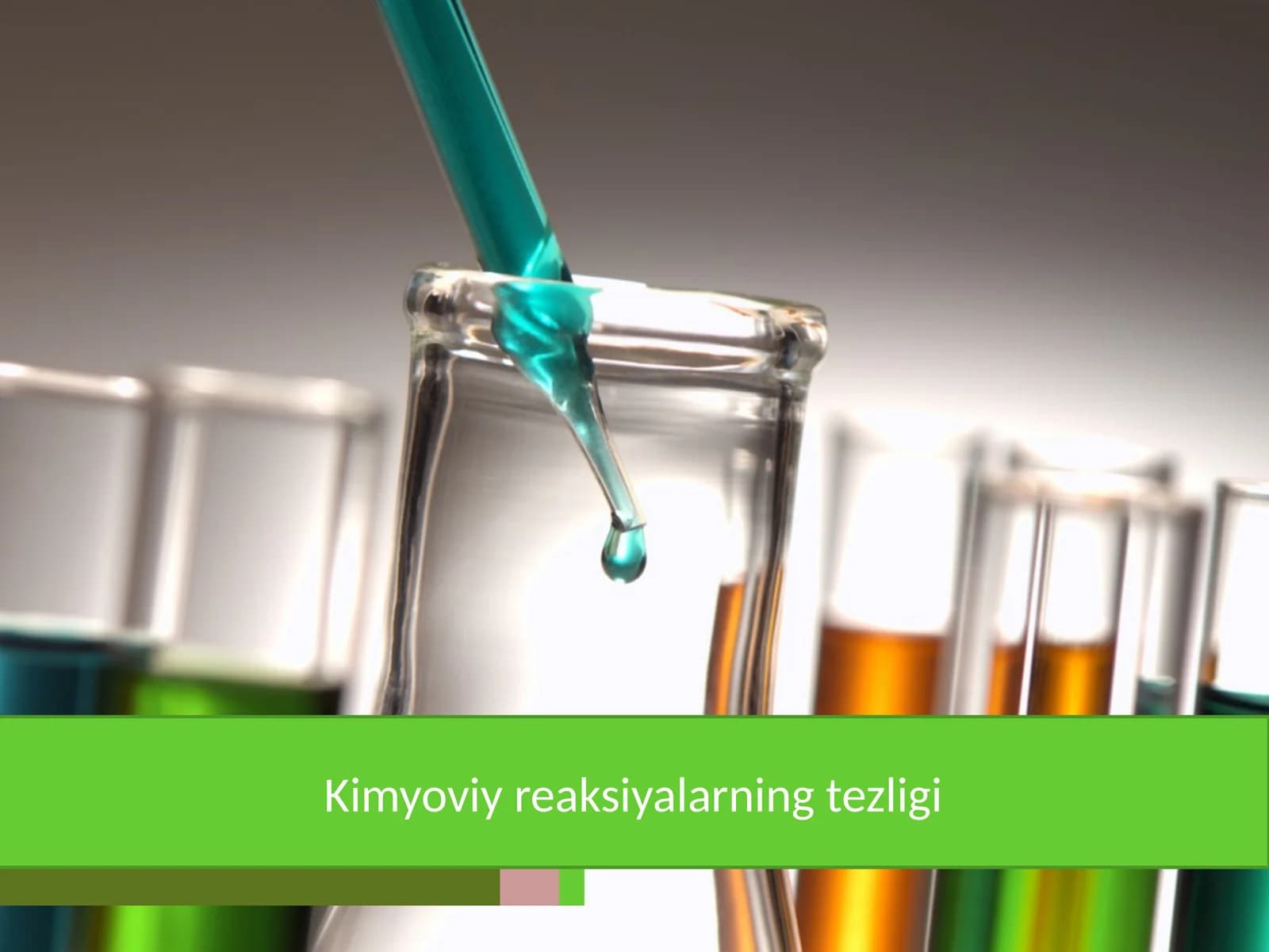Kimyoviy reaksiyalarning tezligi