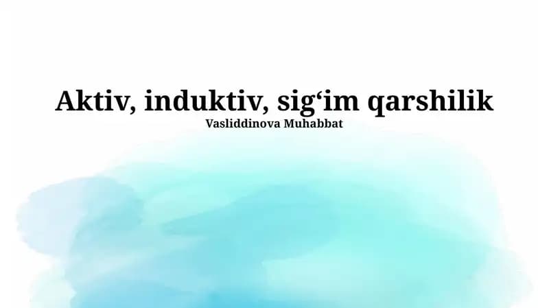 Induktiv Qarshilik
