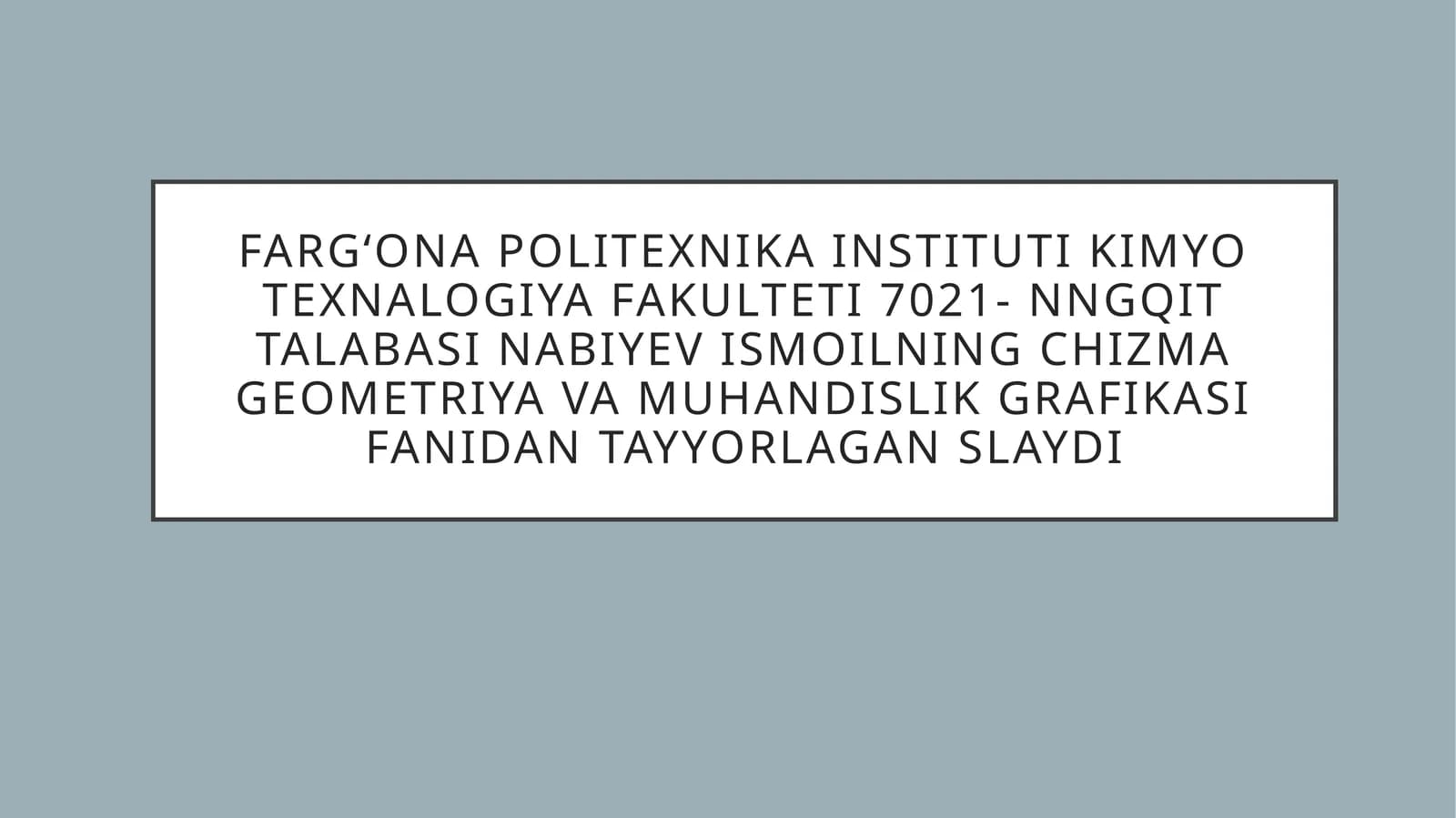 Aksonometrik proyeksiyalar