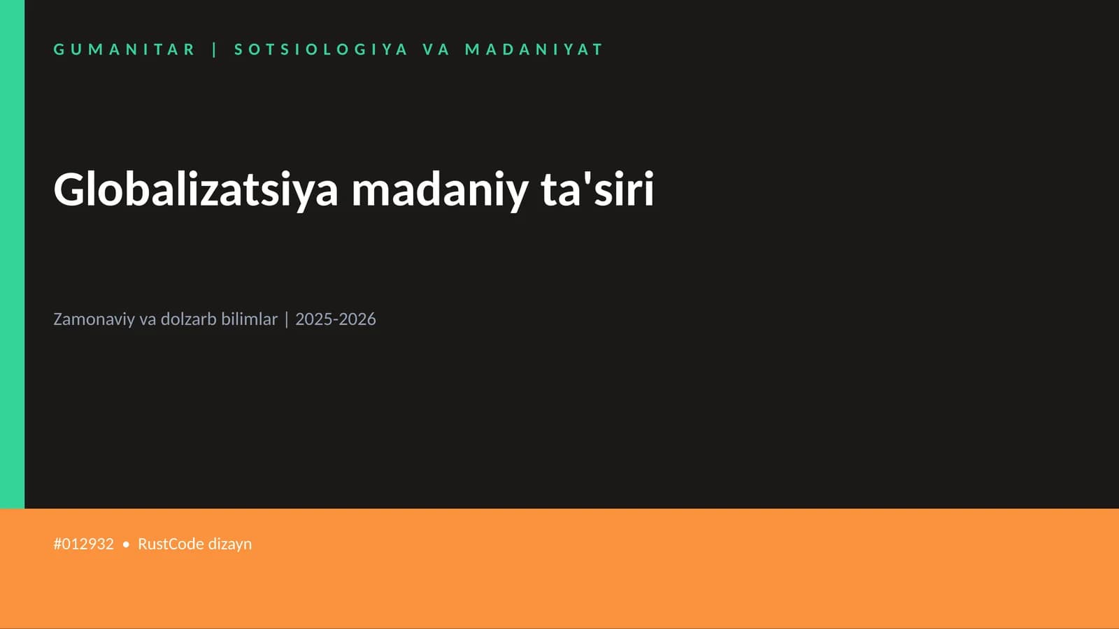Globalizatsiya madaniy ta'siri
