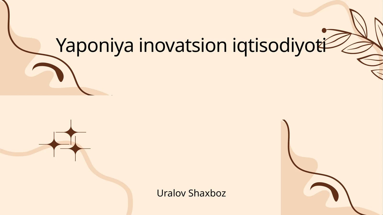 Yaponiya inovatsion iqtisodiyoti