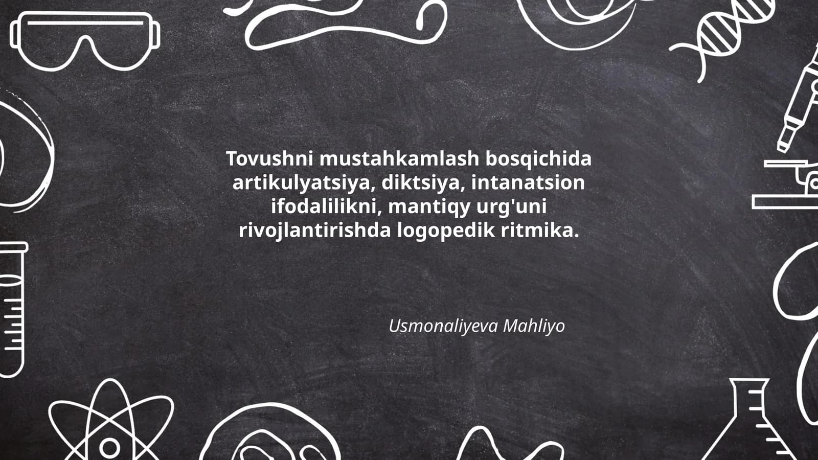 Rivojlantirishda logopedik ritmika