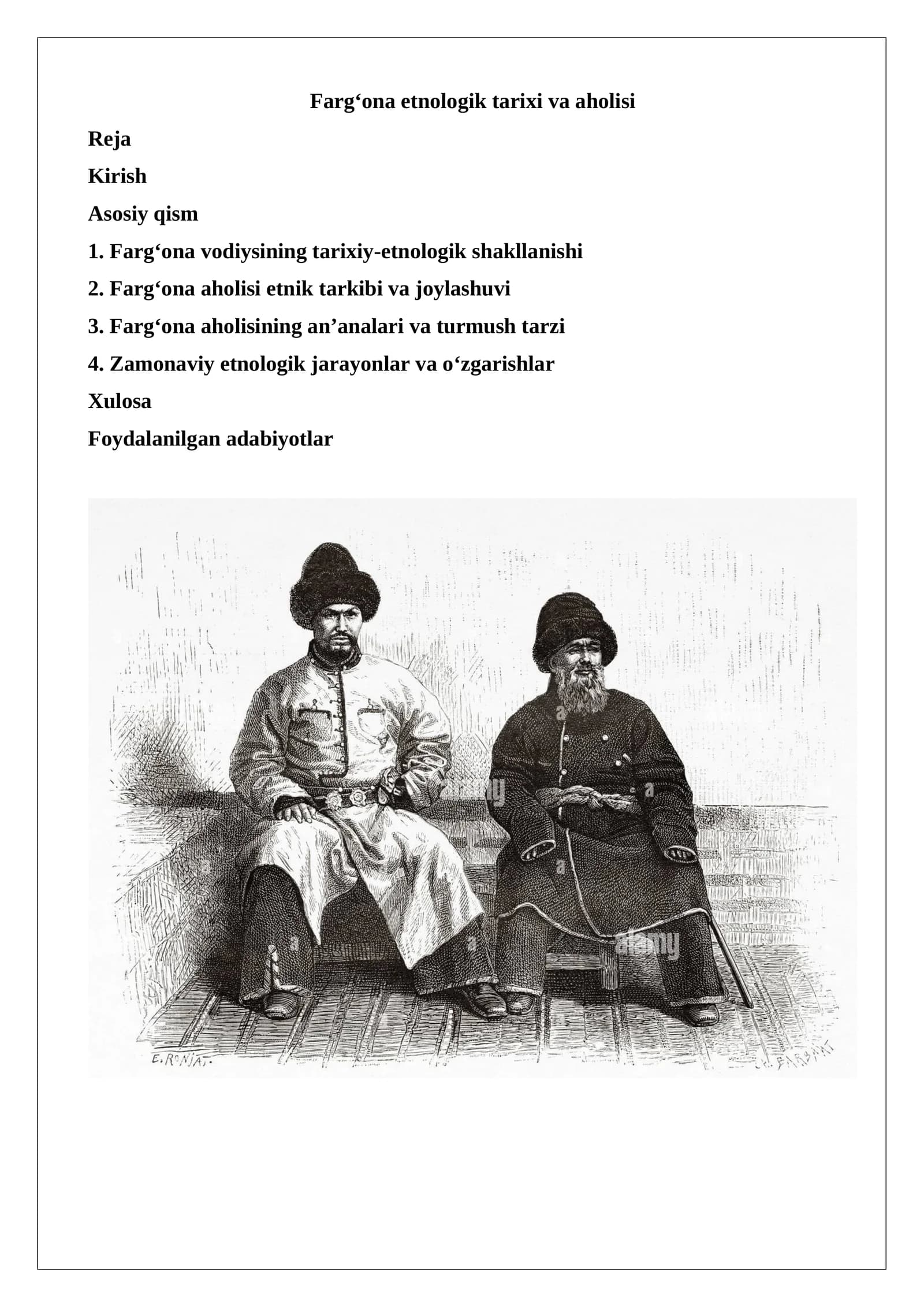 Fargʻona etnologik tarixi va aholisi