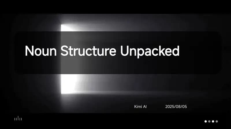 Noun Structure Unpacked