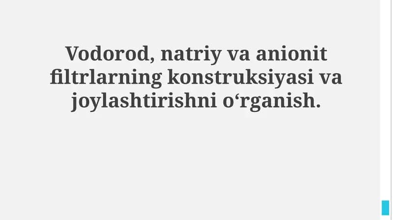 Ion almashinuvi suv filtrlari