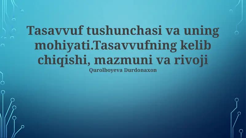 Sufizmning tanqidchilari va muxoliflar