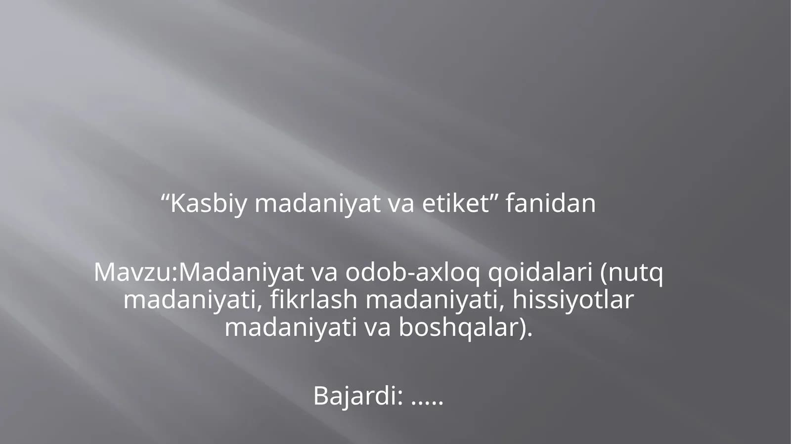 Kasbiymadaniyatvaetiket