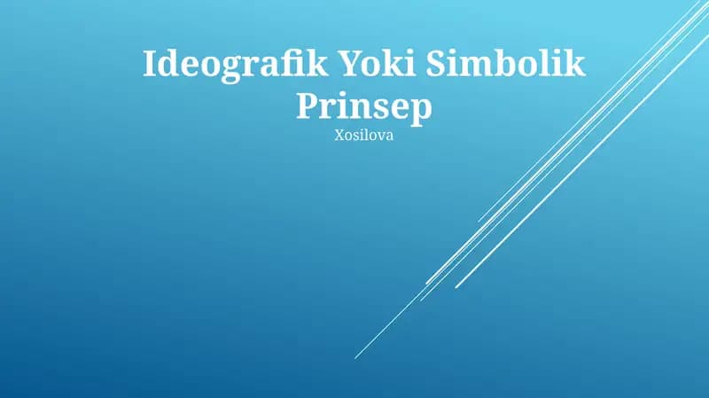 Ideografik Yoki Simbolik Prinsep