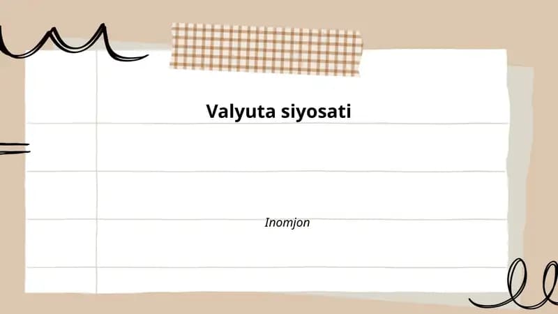 Valyuta siyosati