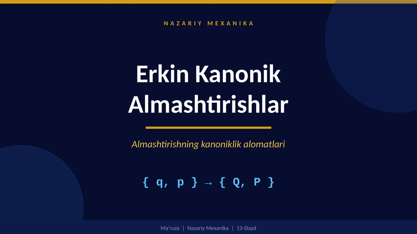 NAZARIY MEXANIKA