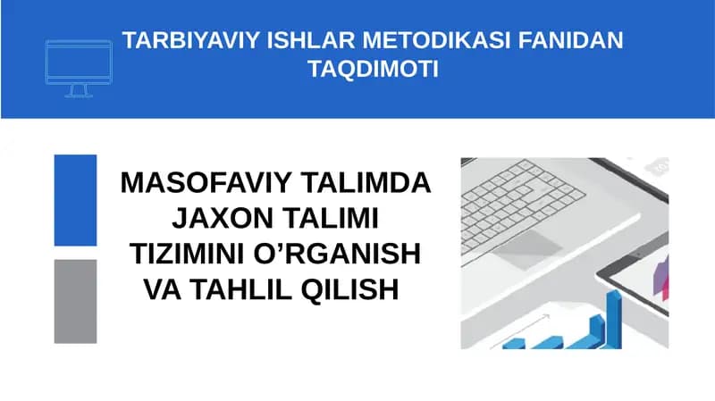 TARBIYAVIY ISHLAR METODIKASI FANIDAN TAQDIMOT