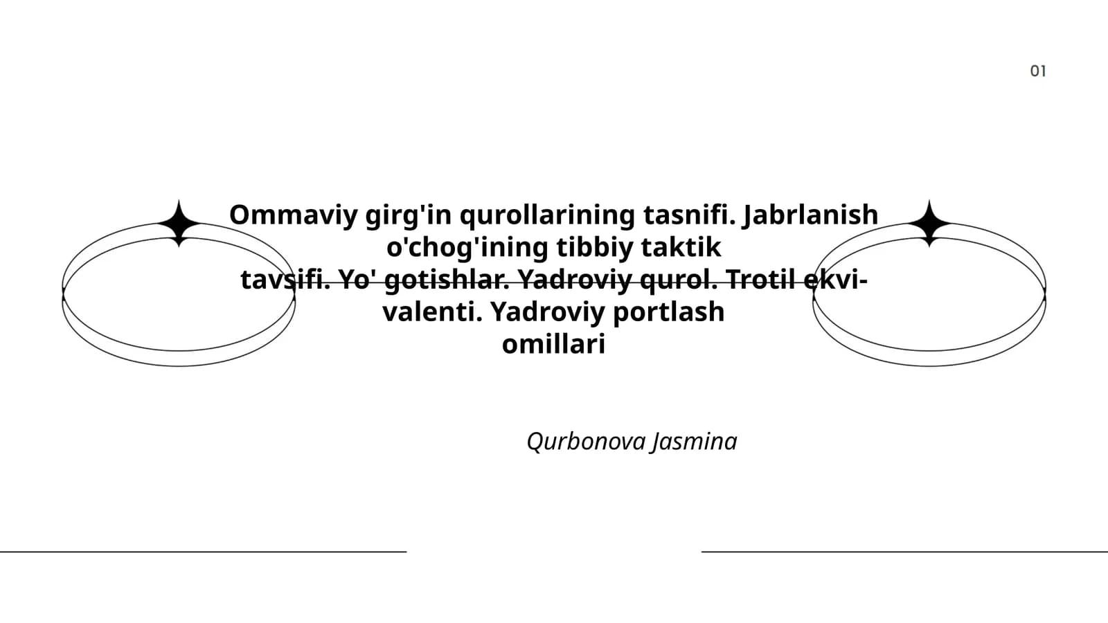 Ommaviy girg'in qurollarining tasnifi