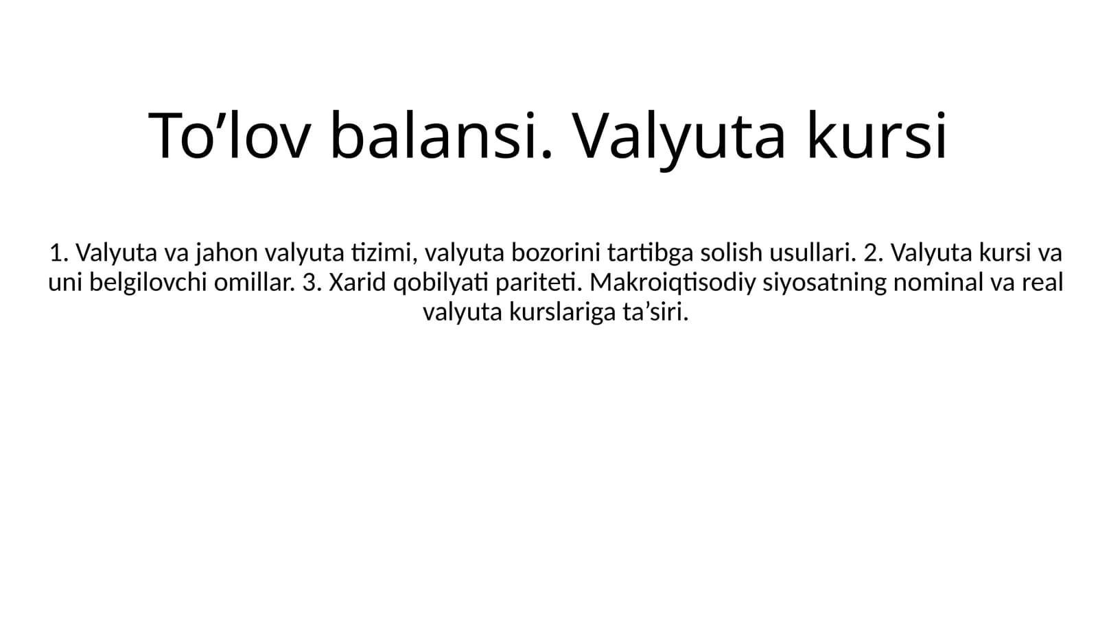 Valyuta kursi