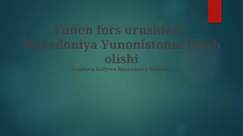 Yunon-Fors urushlari