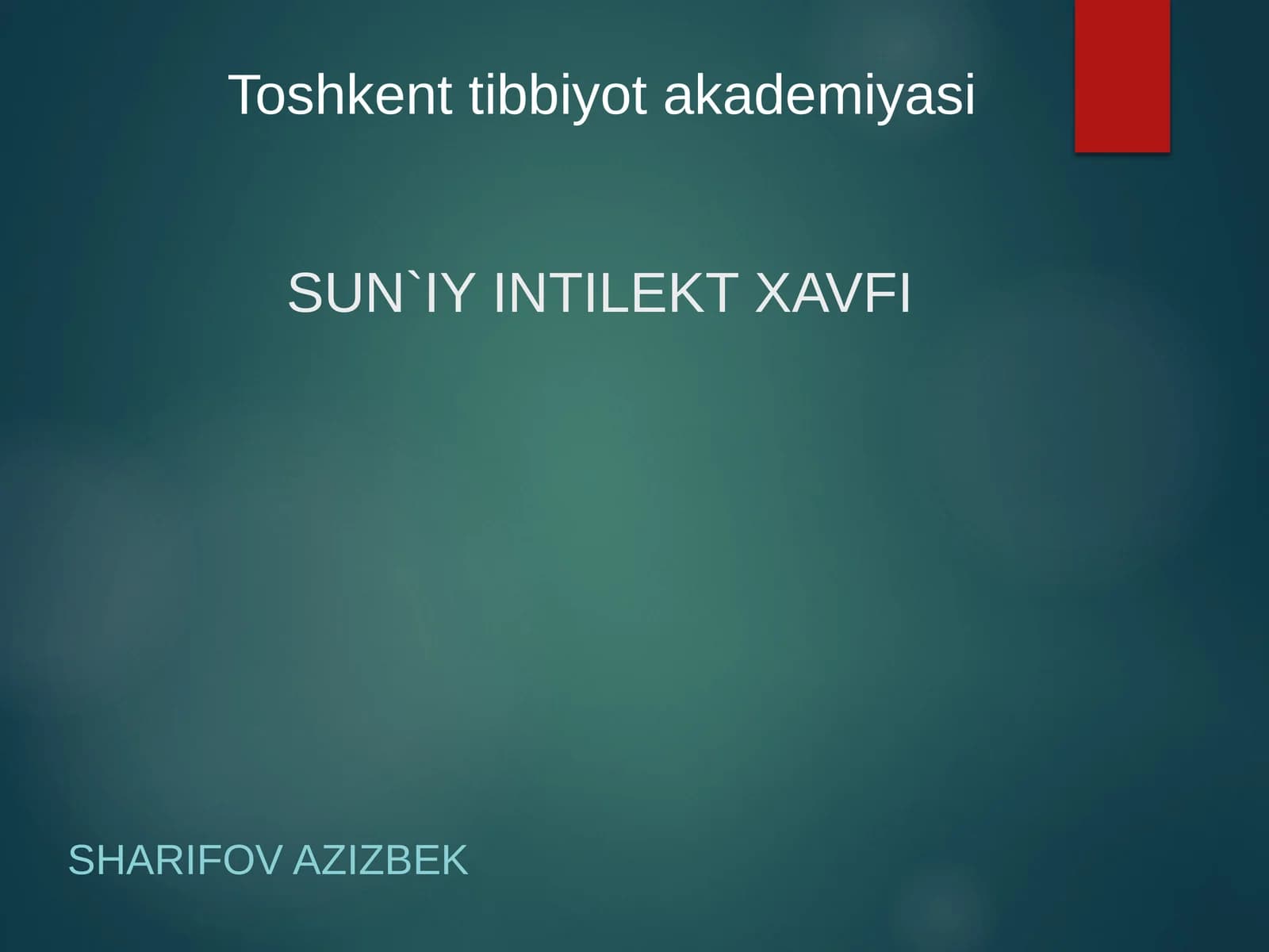 SUN`IY INTILEKT XAVFI